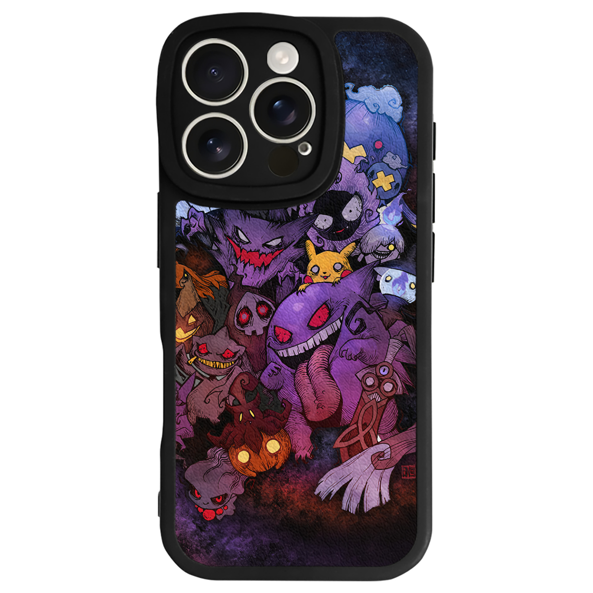 （画像用） ポケットモンスター Pokémon 【iPhone 16シリーズ対応】シリコンスマホケース（レザー調） 材質：シリコン
